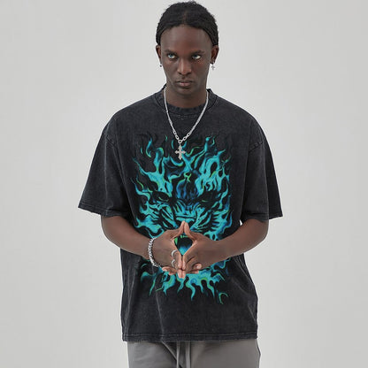Unisex Vintage Solid Wash T-Shirts 2305101616