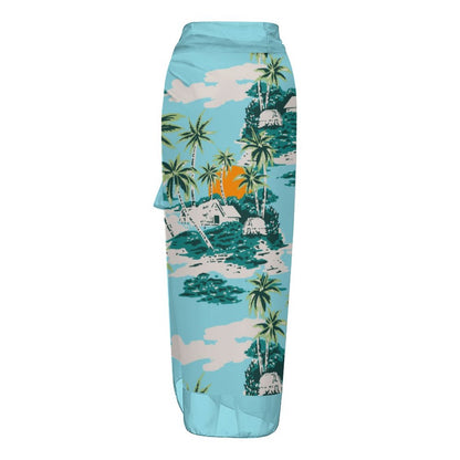 Casual Printed One-Piece Swimsuit And Cover Up 2305102406
