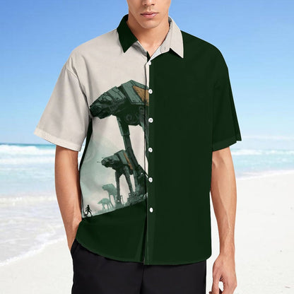 Men's Fashion Casual Printed Short Sleeve Shirts 2306101616