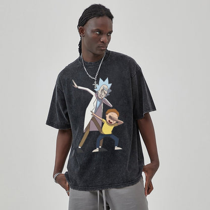 Unisex Vintage Solid Wash T-Shirts 2305103526
