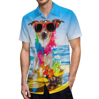 Men's Hawaiian Casual Short Sleeve Shirt 2307100346