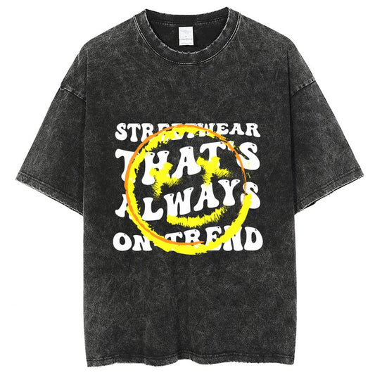 Unisex Vintage Solid Wash T-Shirts 2305101925