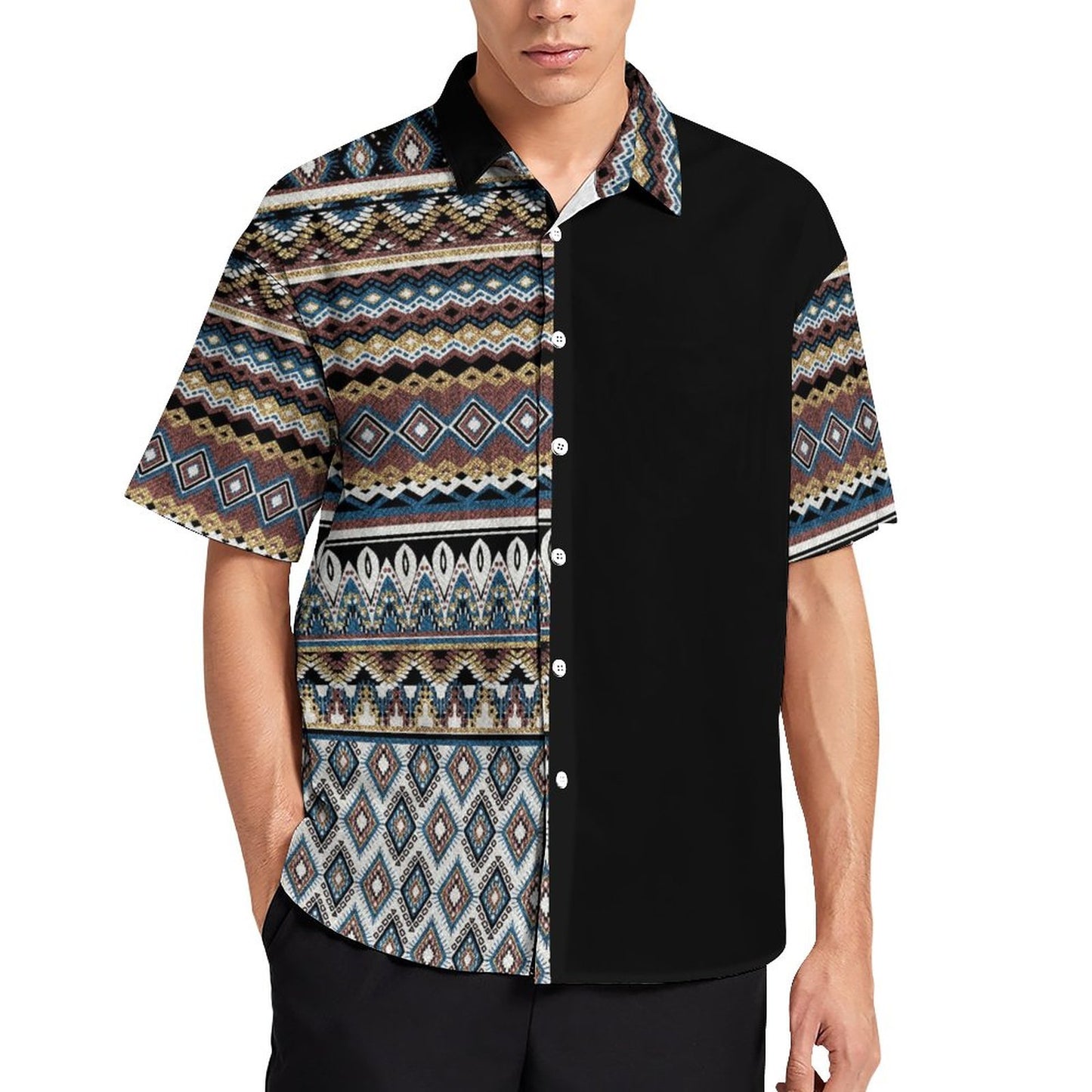 Men's Fashion Casual Printed Short Sleeve Shirts 2306101720