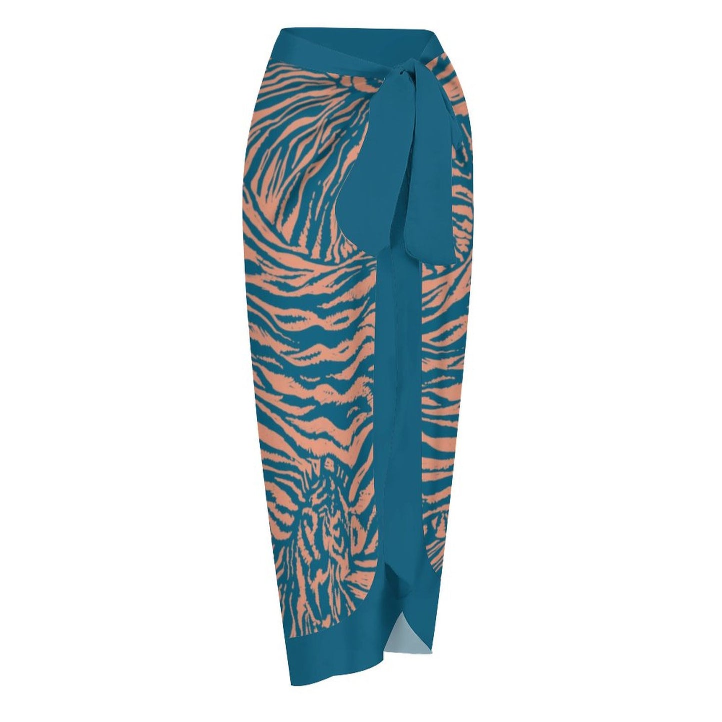Casual Printed One-Piece Swimsuit And Cover Up 2305102462