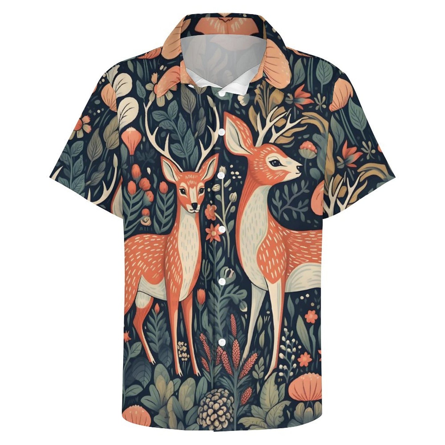 Men's Fashion Casual Printed Short Sleeve Shirts 2305106990