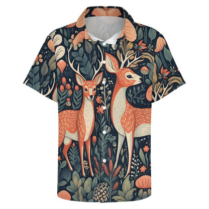 Men's Fashion Casual Printed Short Sleeve Shirts 2305106990