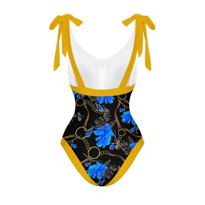 Casual Printed One-Piece Swimsuit And Cover Up 2305102694