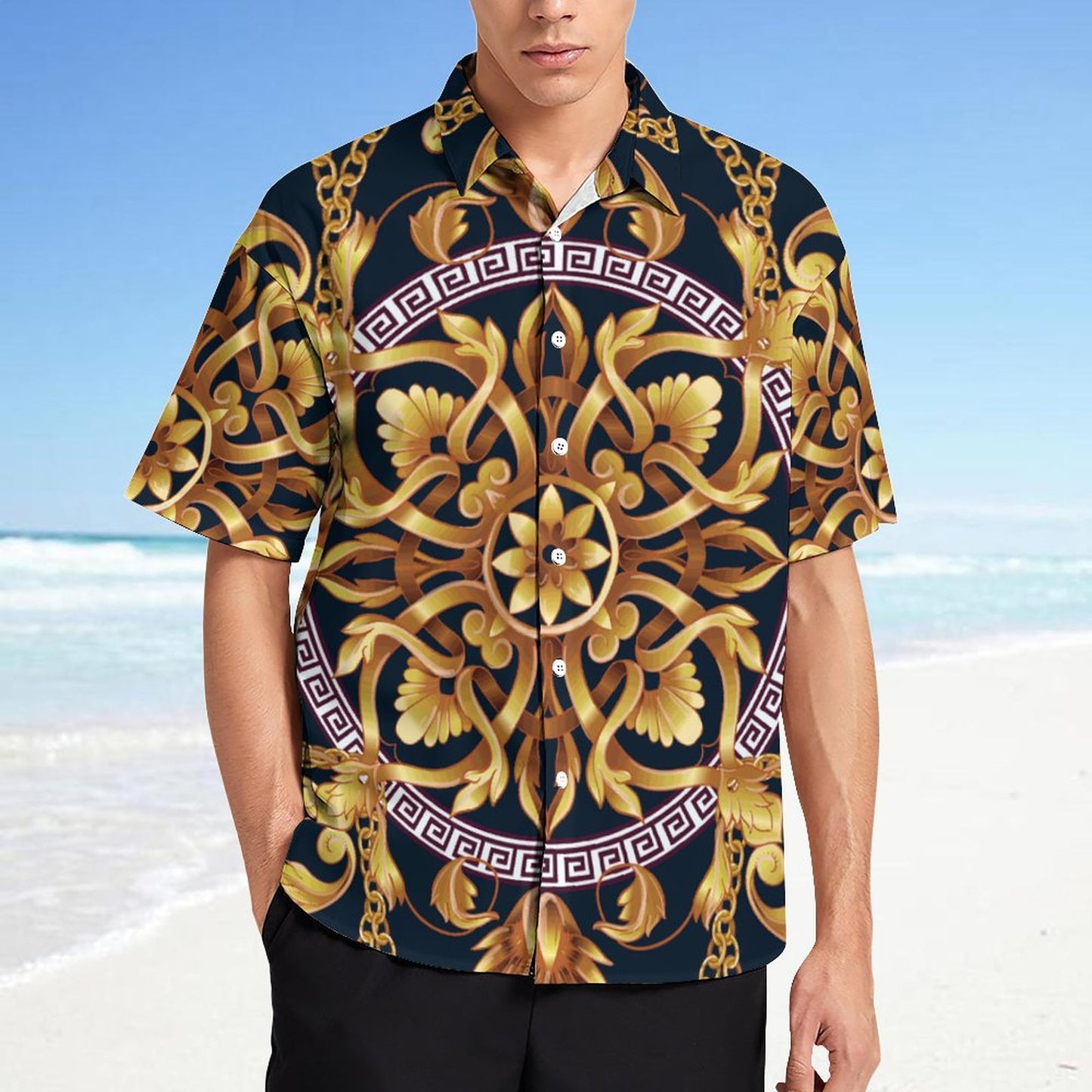 Men's Fashion Casual Printed Short Sleeve Shirts 2306101111