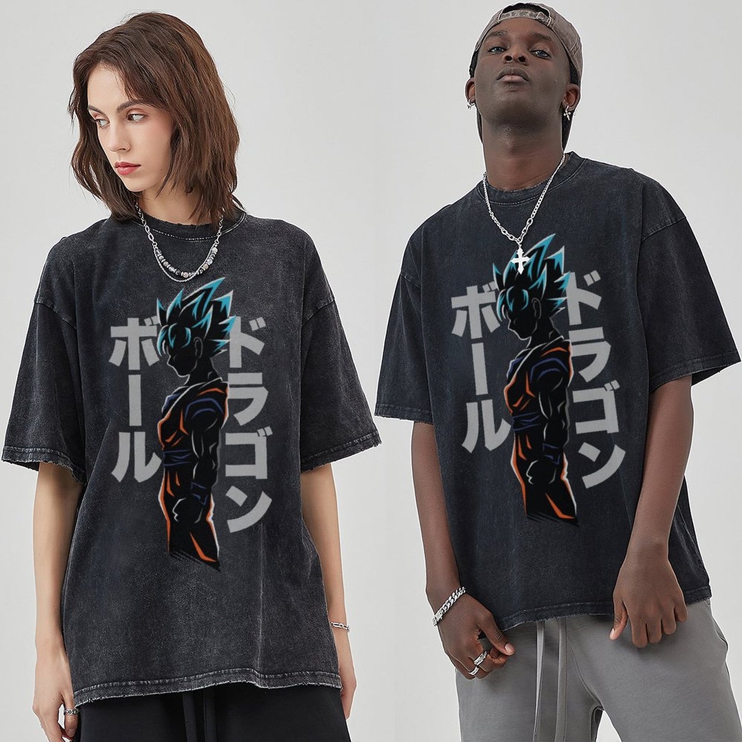 Unisex Vintage Solid Wash T-Shirts 2305102963