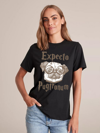 Unisex Round Neck Casual Printed Short Sleeve T-Shirt