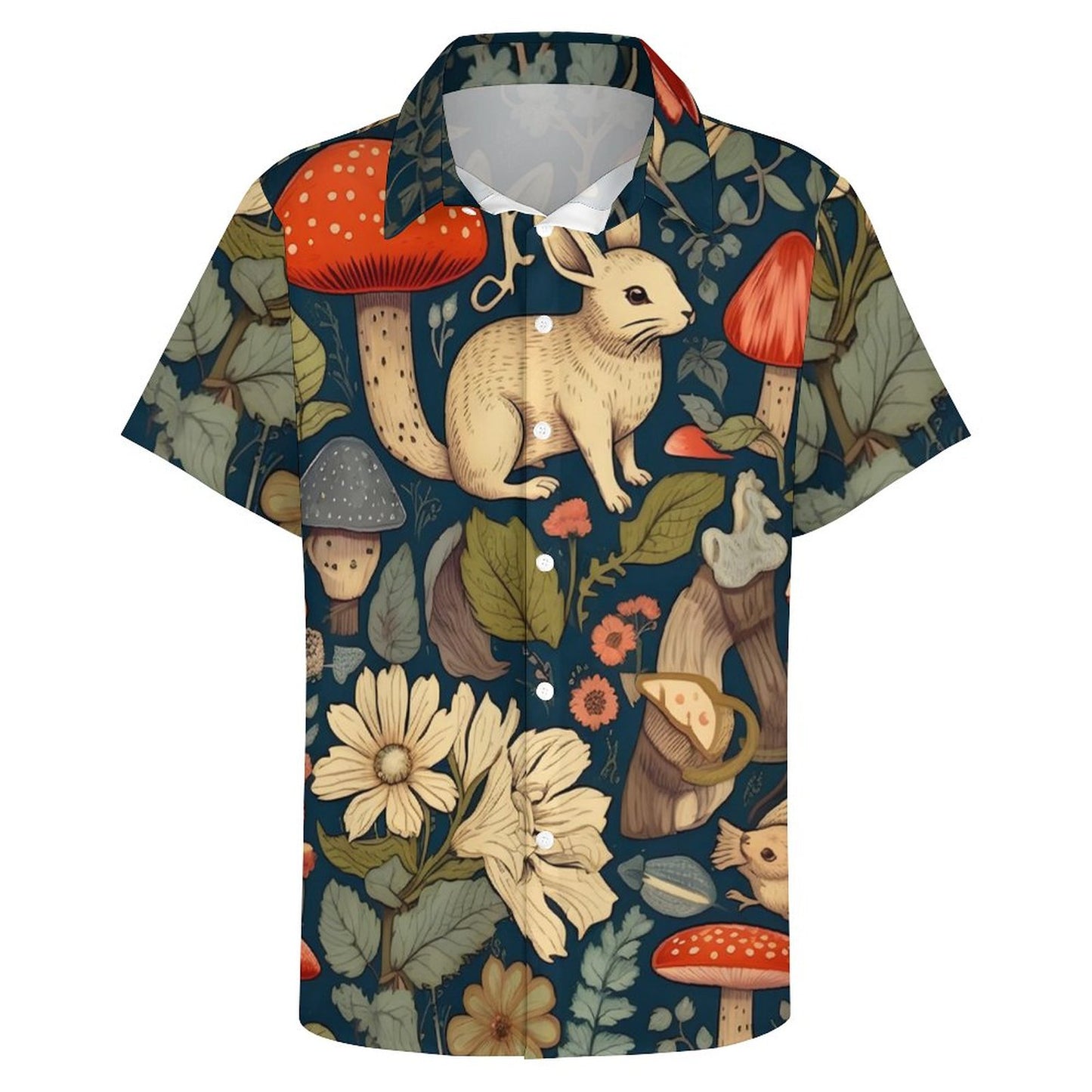 Men's Fashion Casual Printed Short Sleeve Shirts 2305106989