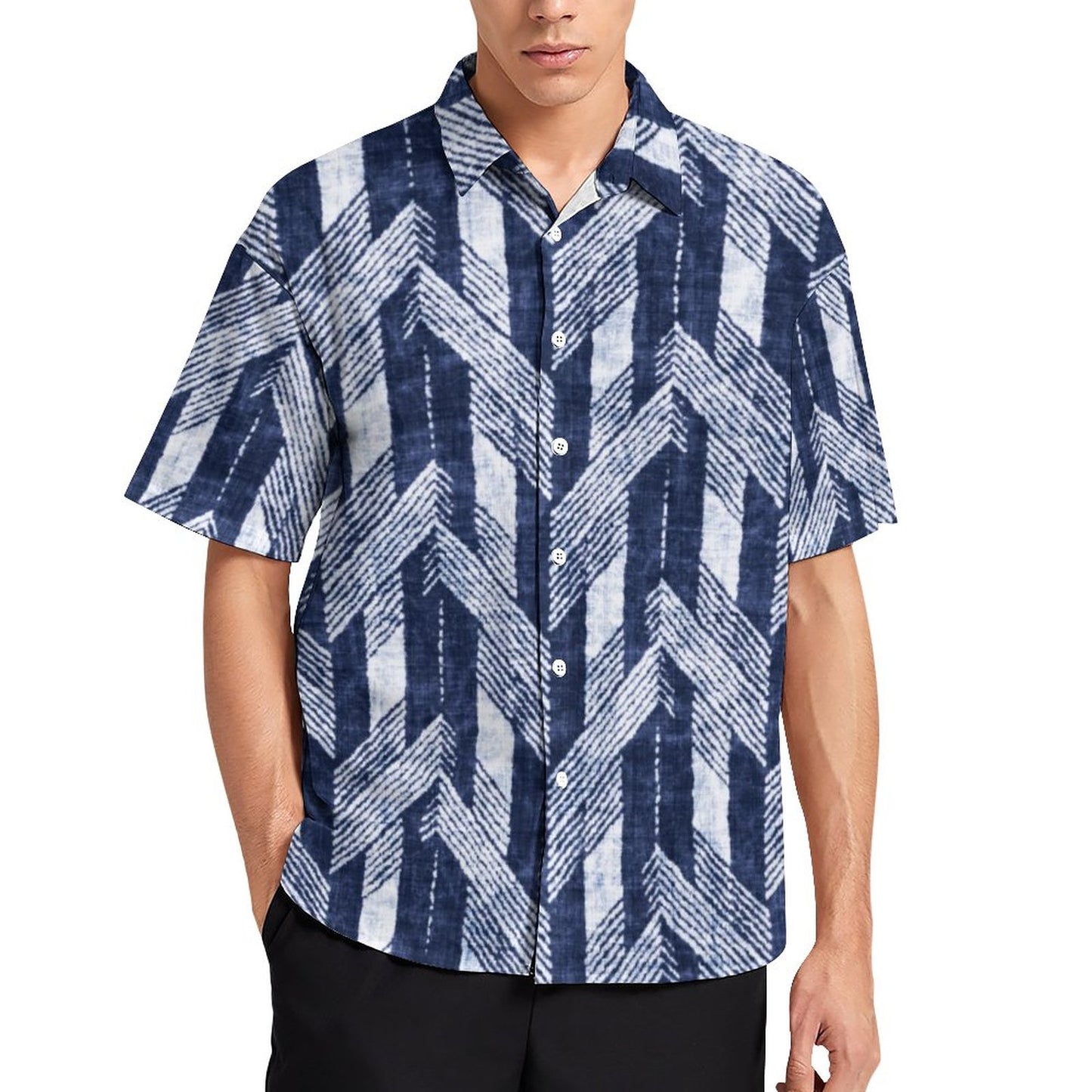 Men's Fashion Casual Printed Short Sleeve Shirts 2306105117