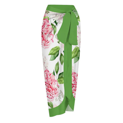 Casual Printed One-Piece Swimsuit And Cover Up 2305102418