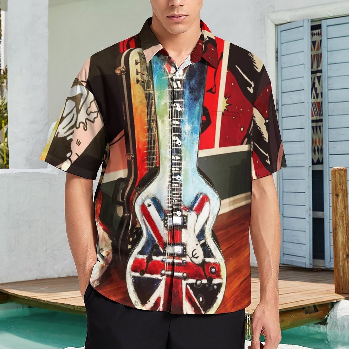Men's Hawaiian Casual Short Sleeve Shirt 2306103508