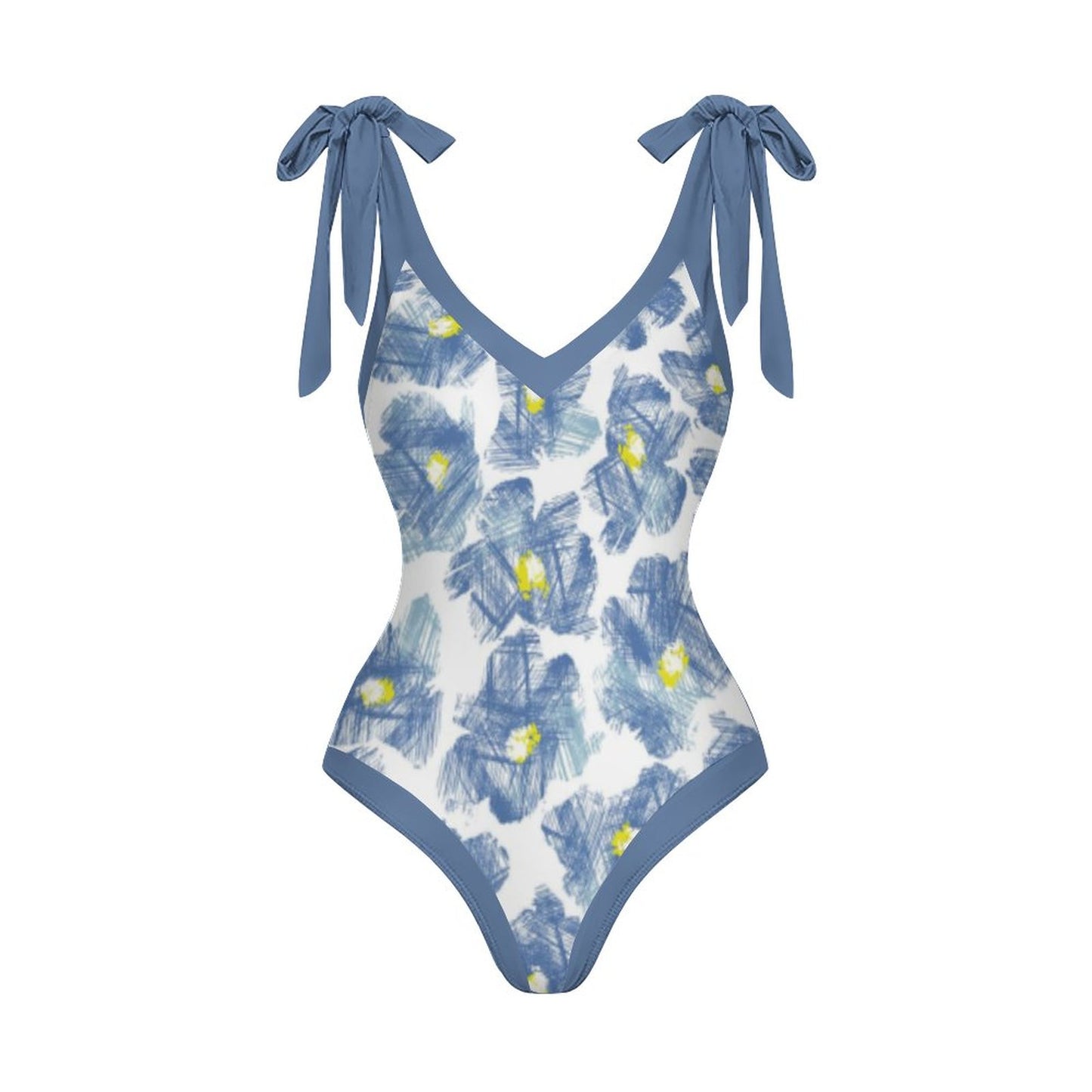 Casual Printed One-Piece Swimsuit And Cover Up 2305102686