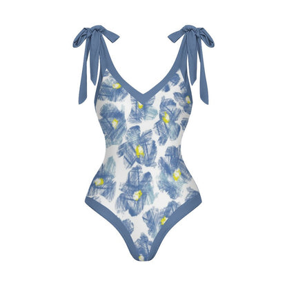 Casual Printed One-Piece Swimsuit And Cover Up 2305102686