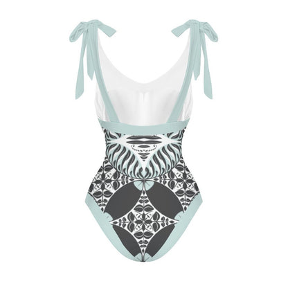 Casual Printed One Piece Swimsuit And Cover Up 2306100474