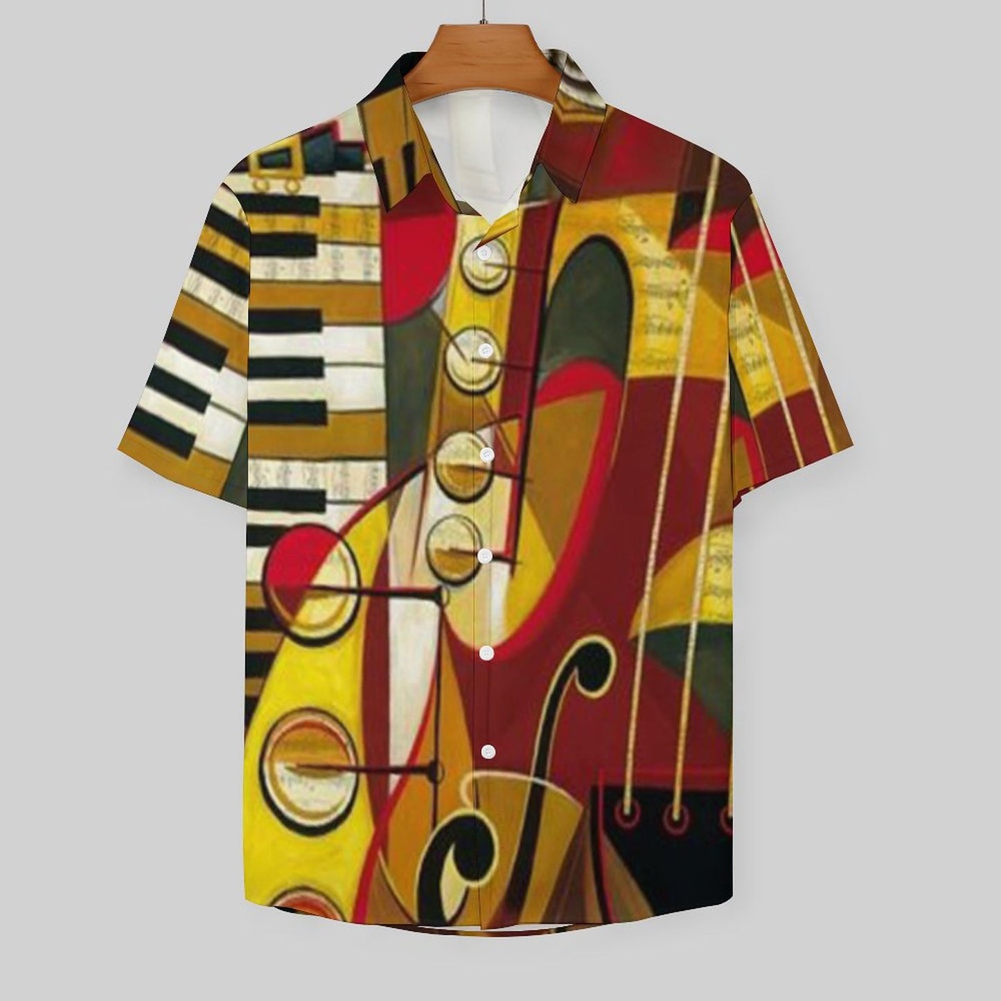 Men's Hawaiian Print Resort Shirt 2305102027