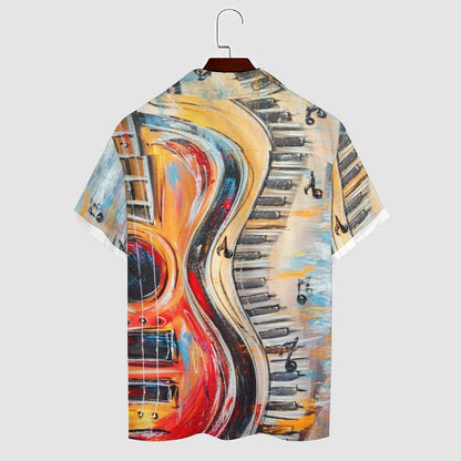 Men's Hawaiian Print Casual Shirt 2304106744