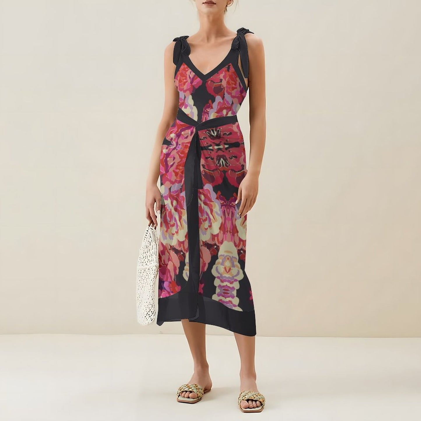 Casual Printed One-Piece Swimsuit And Cover Up 2305102465