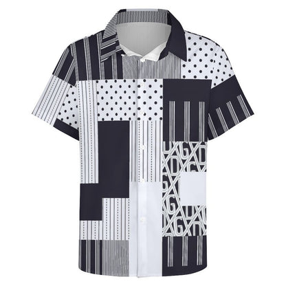 Men's Fashion Casual Printed Short Sleeve Shirts 2305107123