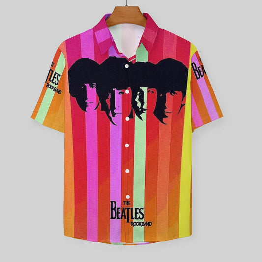 Men's Fashion Casual Printed Short Sleeve Shirts 2306102218