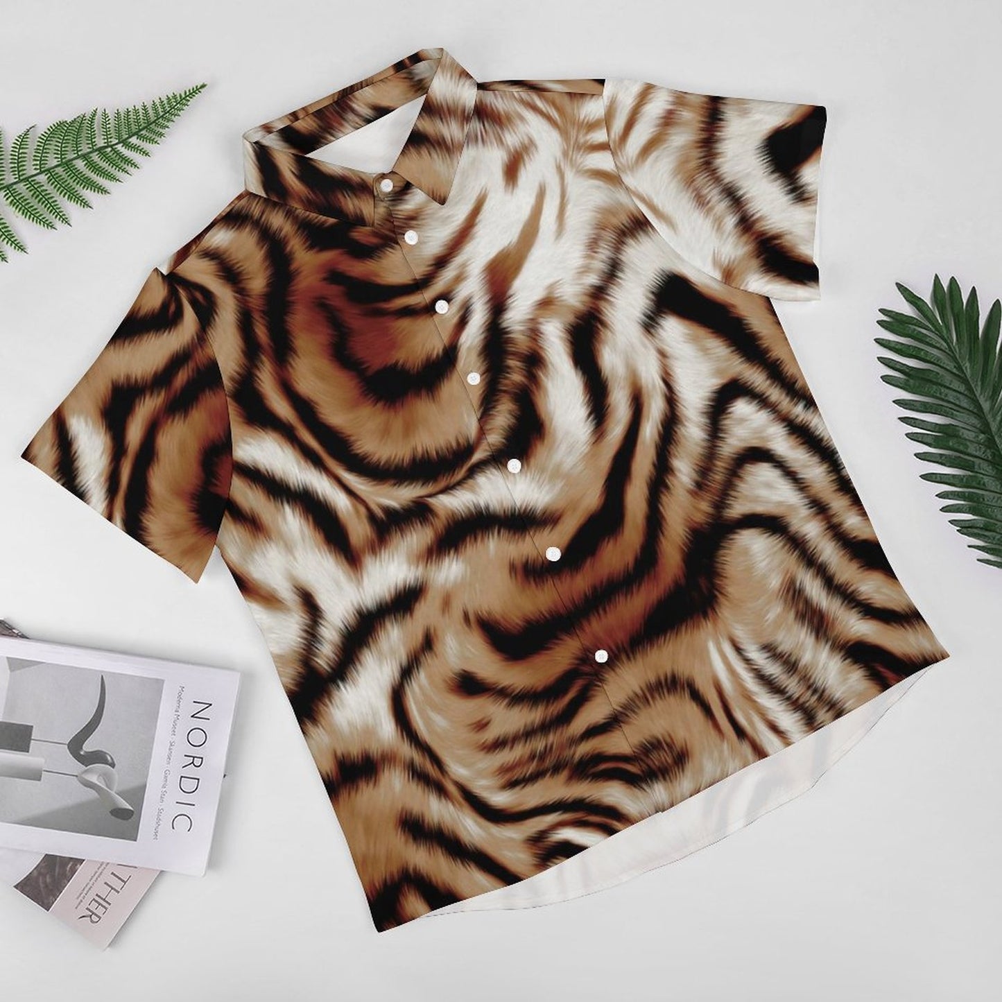 Men's Fashion Casual Printed Short Sleeve Shirts 2305107053