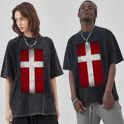 Unisex Vintage Solid Wash T-Shirts 2305103965