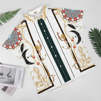 Men's Fashion Casual Printed Short Sleeve Shirts 2306101350