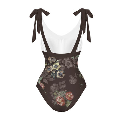 Casual Printed One-Piece Swimsuit And Cover Up 2305102472