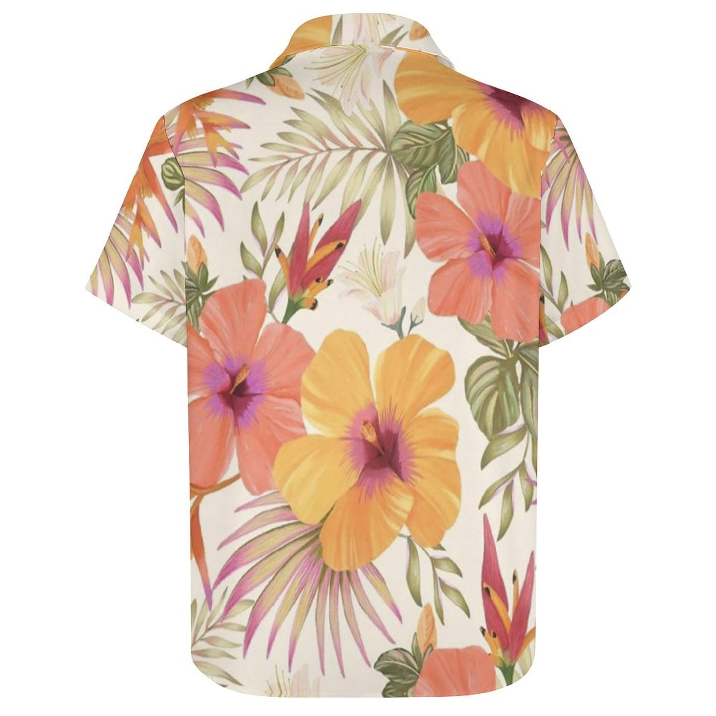 Men's Hawaiian Print Resort Shirt 2305101552