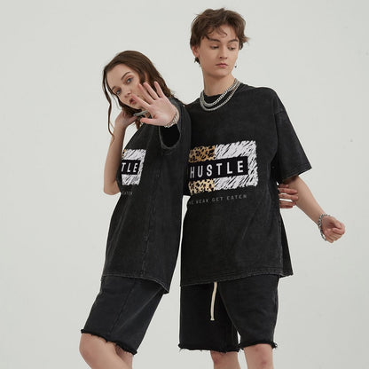 Unisex Vintage Solid Wash T-Shirts 2305102846