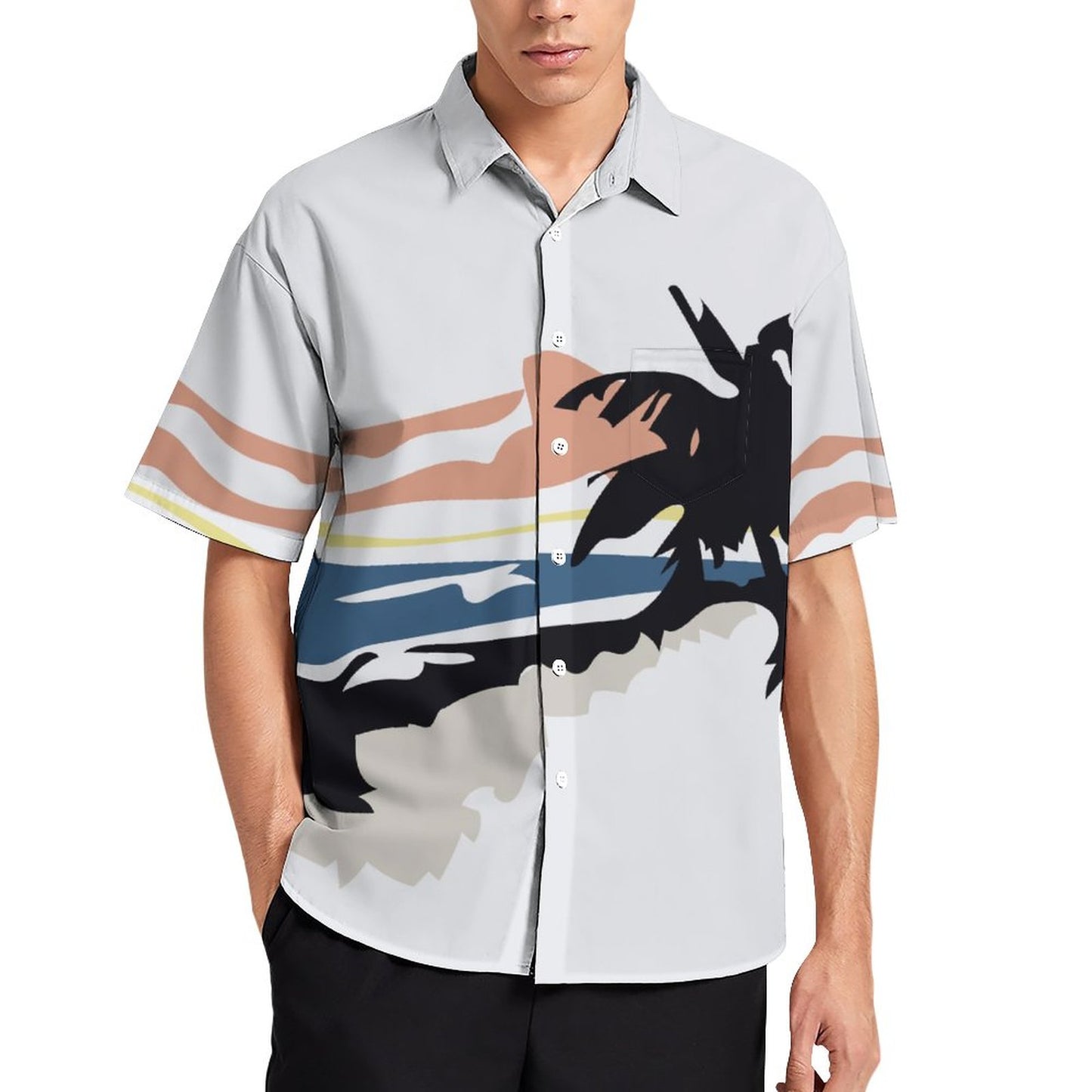 Men's Hawaiian Casual Short Sleeve Shirt 2306105174