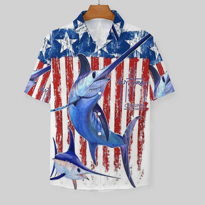 Men's Fashion Casual Printed Short Sleeve Shirts 2306101866
