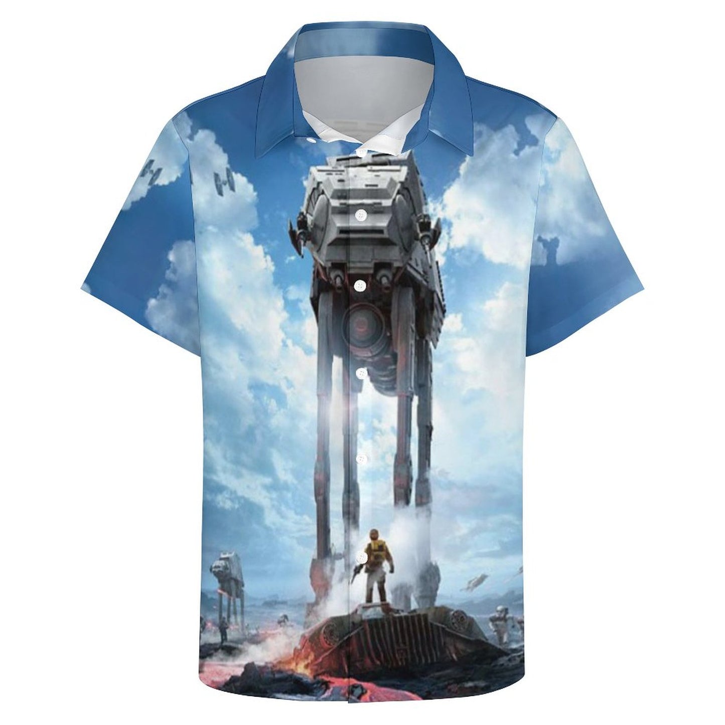 Men's Fashion Casual Printed Short Sleeve Shirts 2306101617