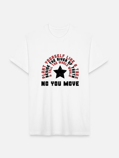 Men's Casual Marvel No You Move Printed Round Neck Short Sleeve T-Shirt