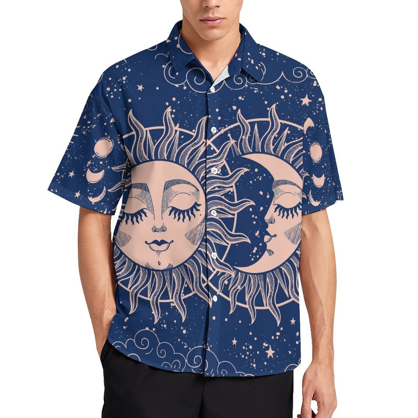 Men's Fashion Casual Printed Short Sleeve Shirts 2306100965