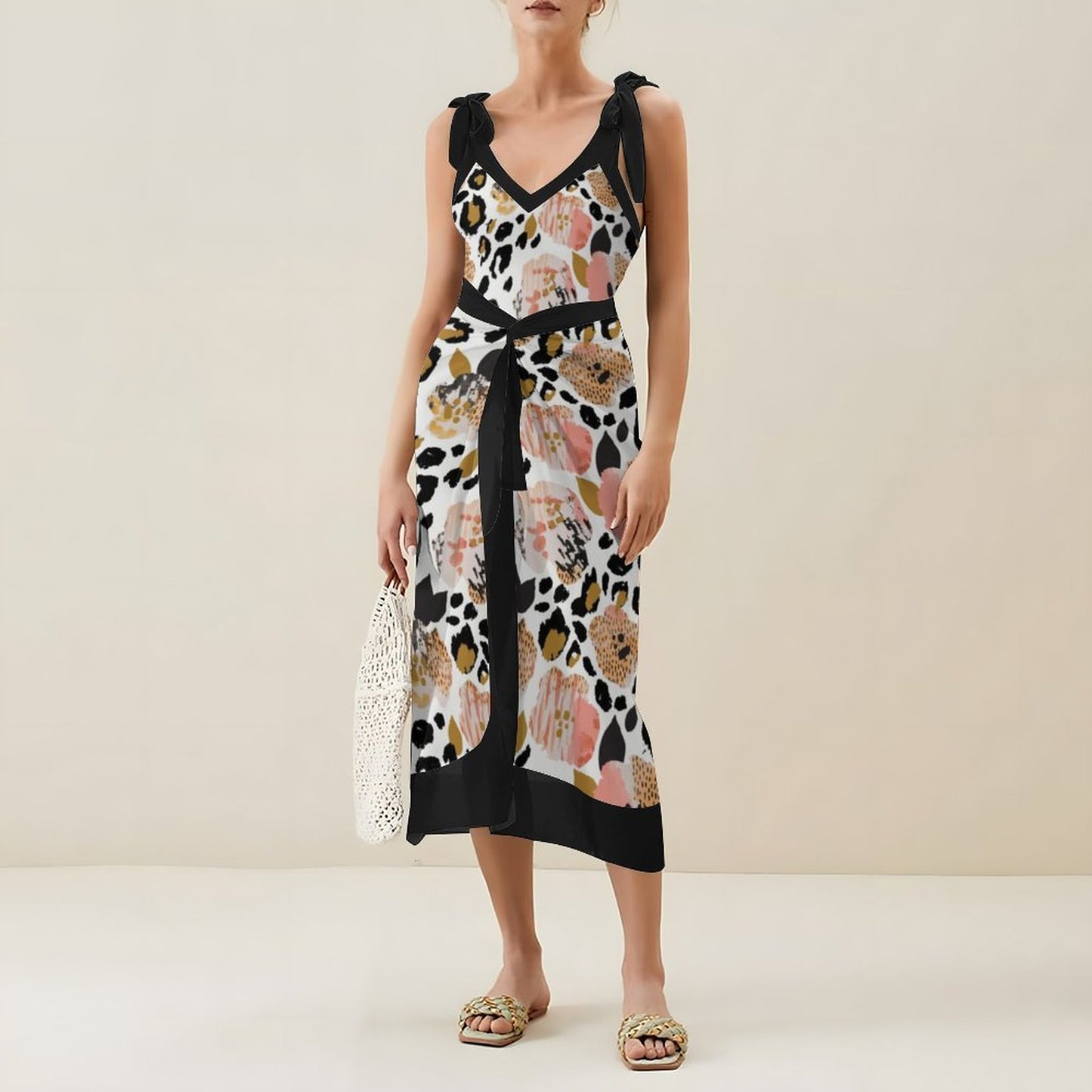 Casual Printed One-Piece Swimsuit And Cover Up 2305102443