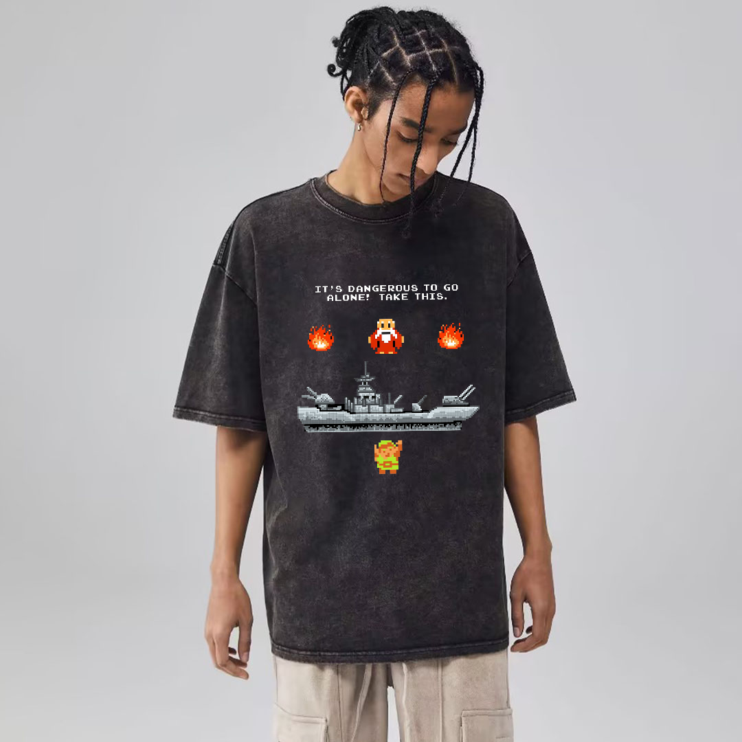 Unisex Vintage Wash Denim T-Shirts