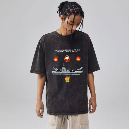 Unisex Vintage Wash Denim T-Shirts