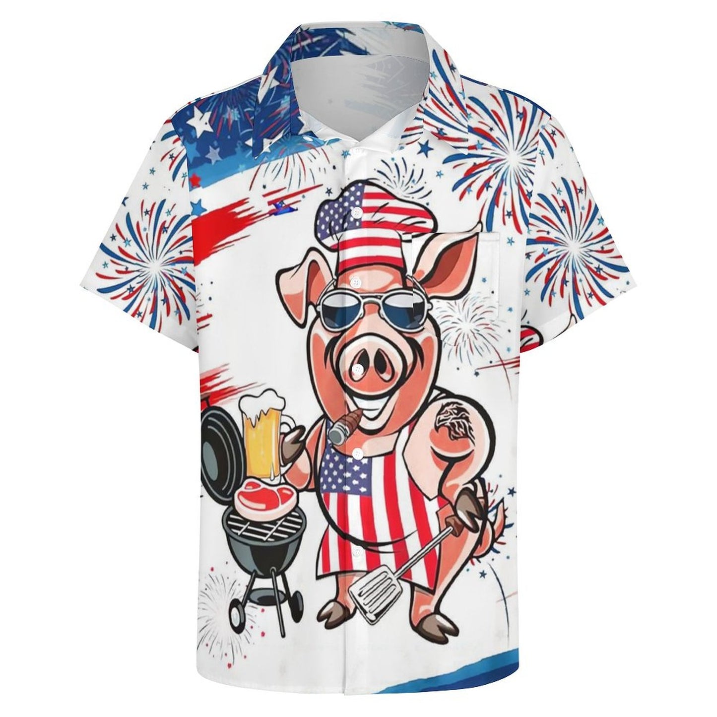 Men's Hawaiian Casual Short Sleeve Shirt 2306105795