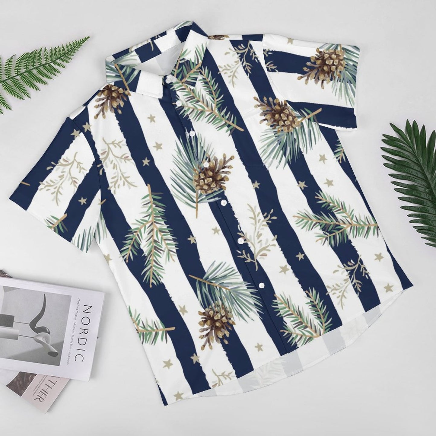 Men's Hawaiian Print Resort Shirt 2304102770