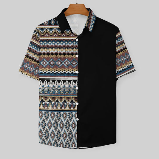Men's Fashion Casual Printed Short Sleeve Shirts 2306101720