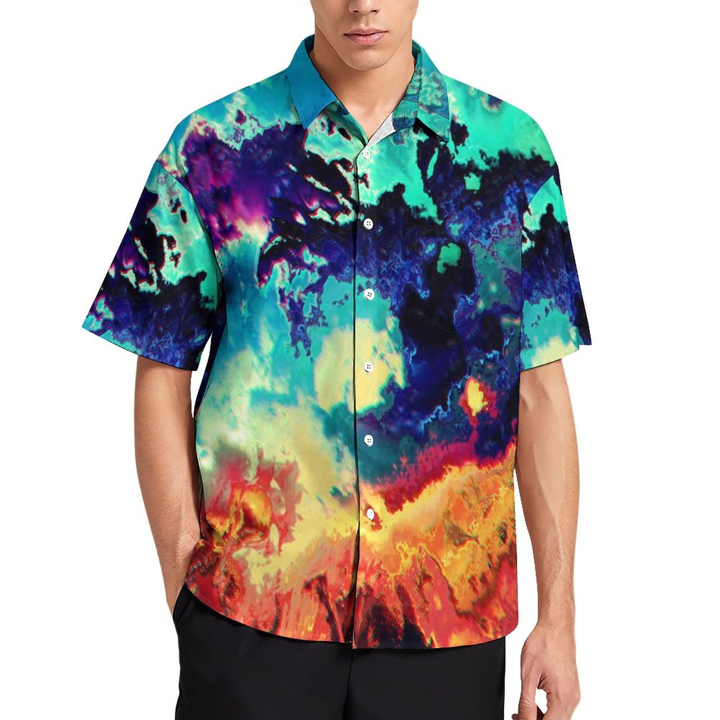 Men's Hawaiian Casual Short Sleeve Shirt 2306104160