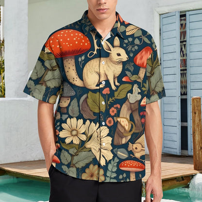 Men's Fashion Casual Printed Short Sleeve Shirts 2305106989