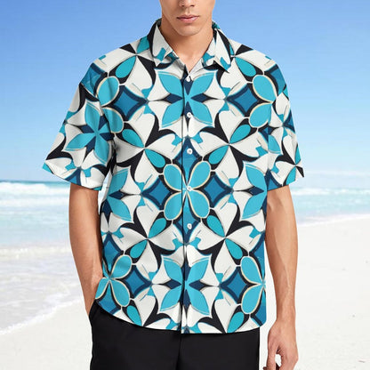 Men's Fashion Casual Printed Short Sleeve Shirts 2306100443