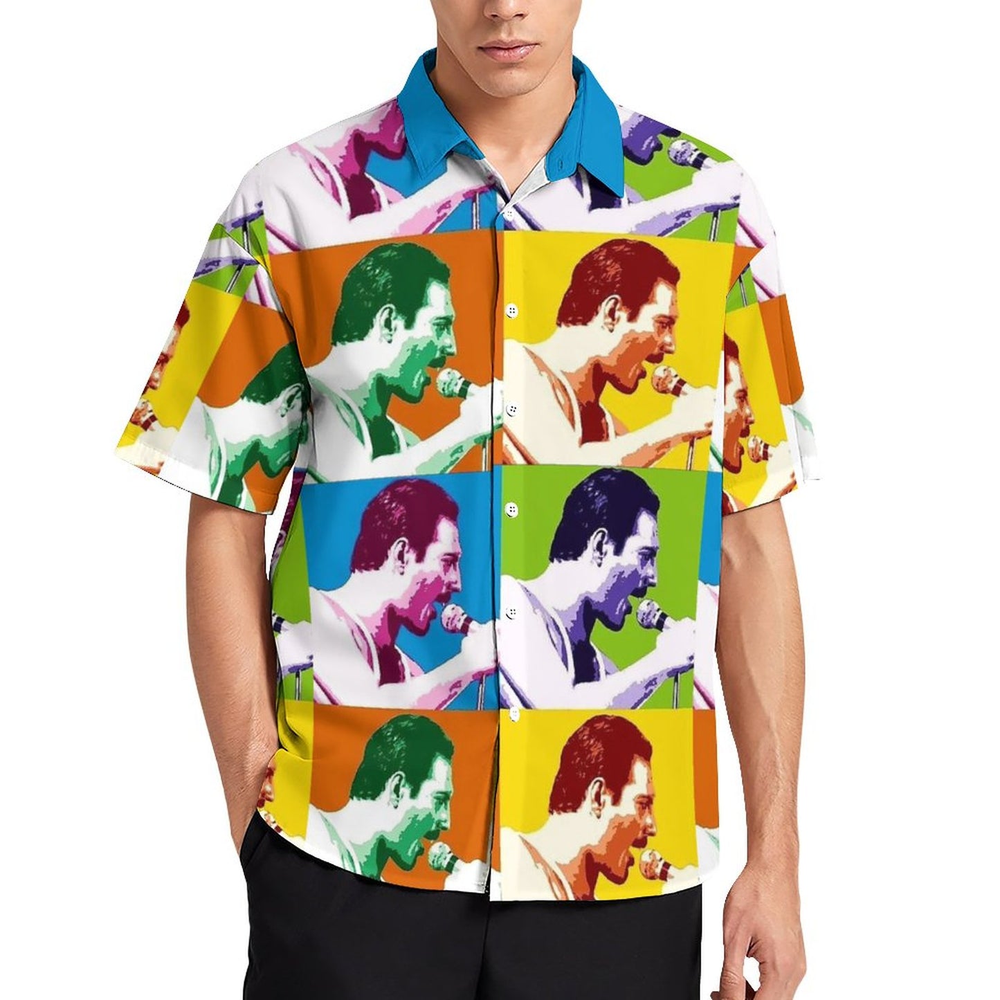Men's Fashion Casual Printed Short Sleeve Shirts 2306102227