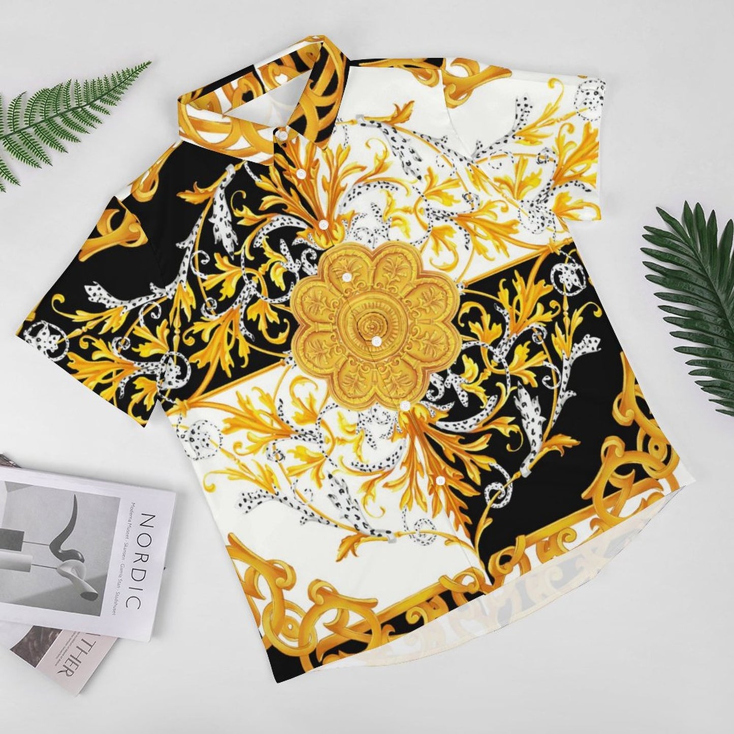 Men's Fashion Casual Printed Short Sleeve Shirts 2306100024