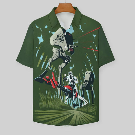 Men's Fashion Casual Printed Short Sleeve Shirts 2306101396
