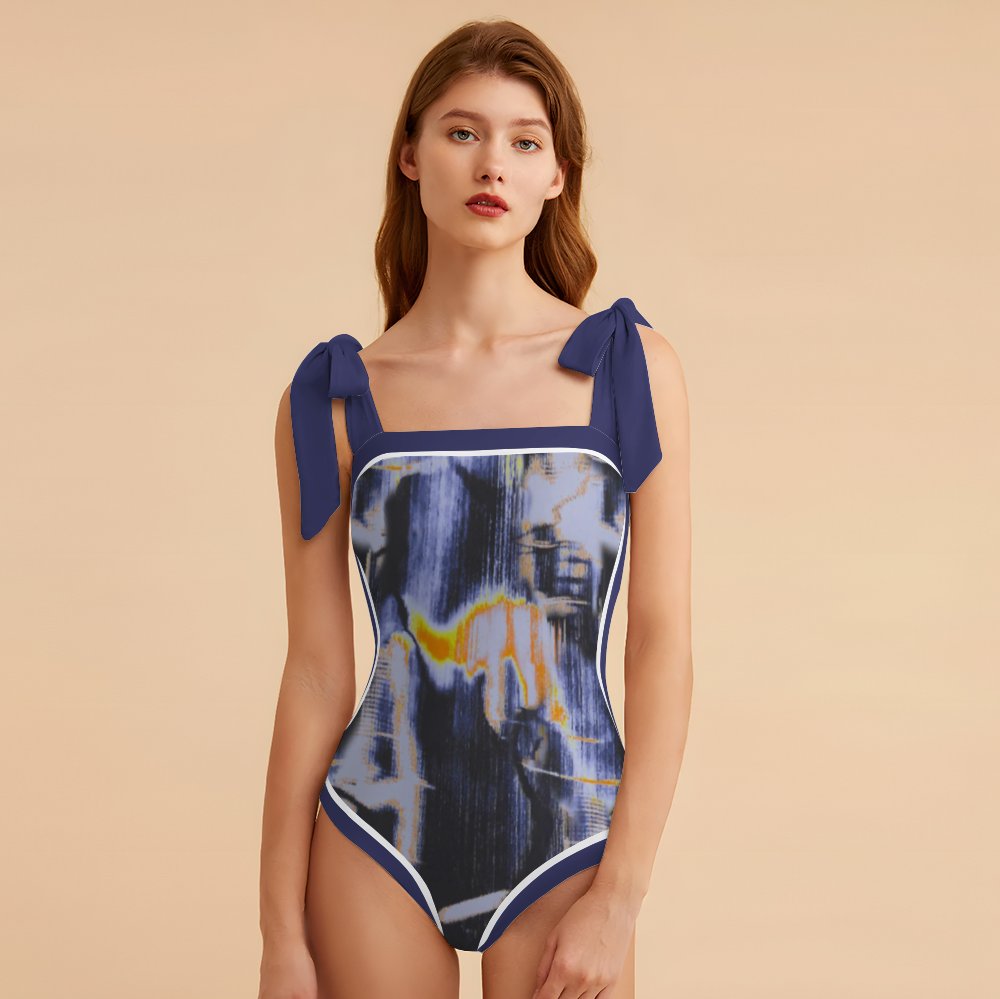 Fashion Printed One Piece Swimsuit And Cover Up 2305104442